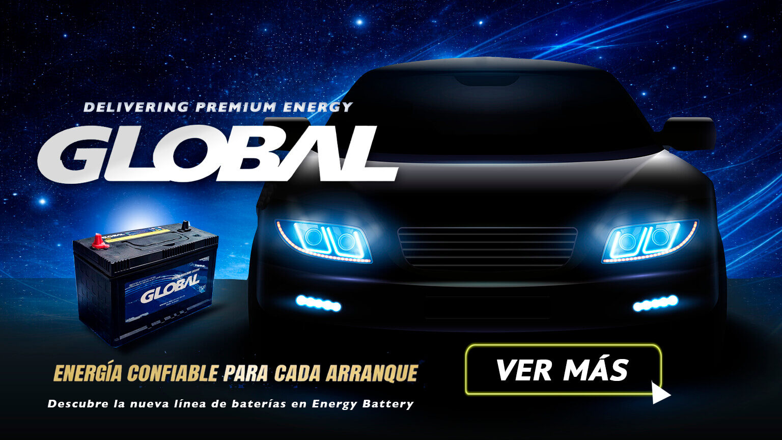 Baterías para carro de nueva generación. Energía superior en baterías para autos